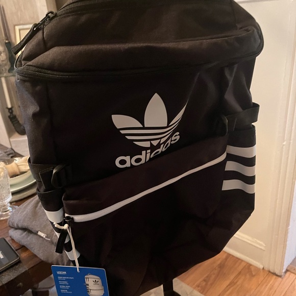NWT adidas large black back pack
